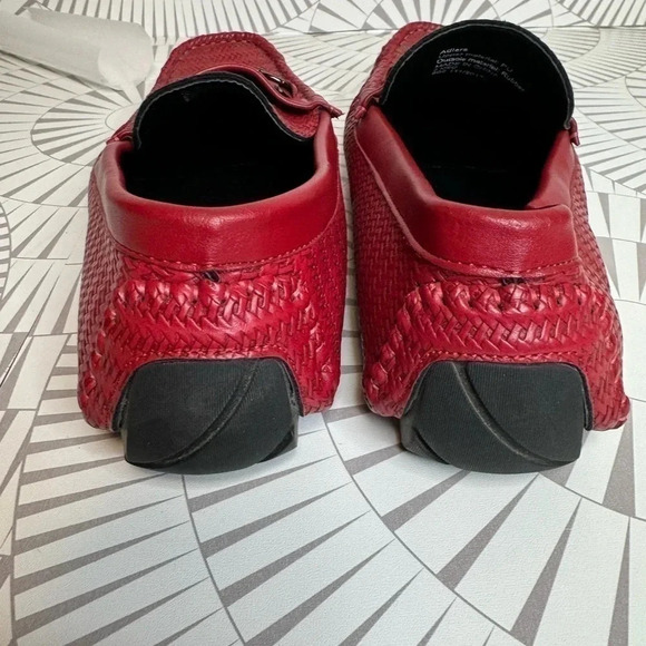 MENS RED GUESS ADLER‎ LOAFERS - Picture 2 of 8